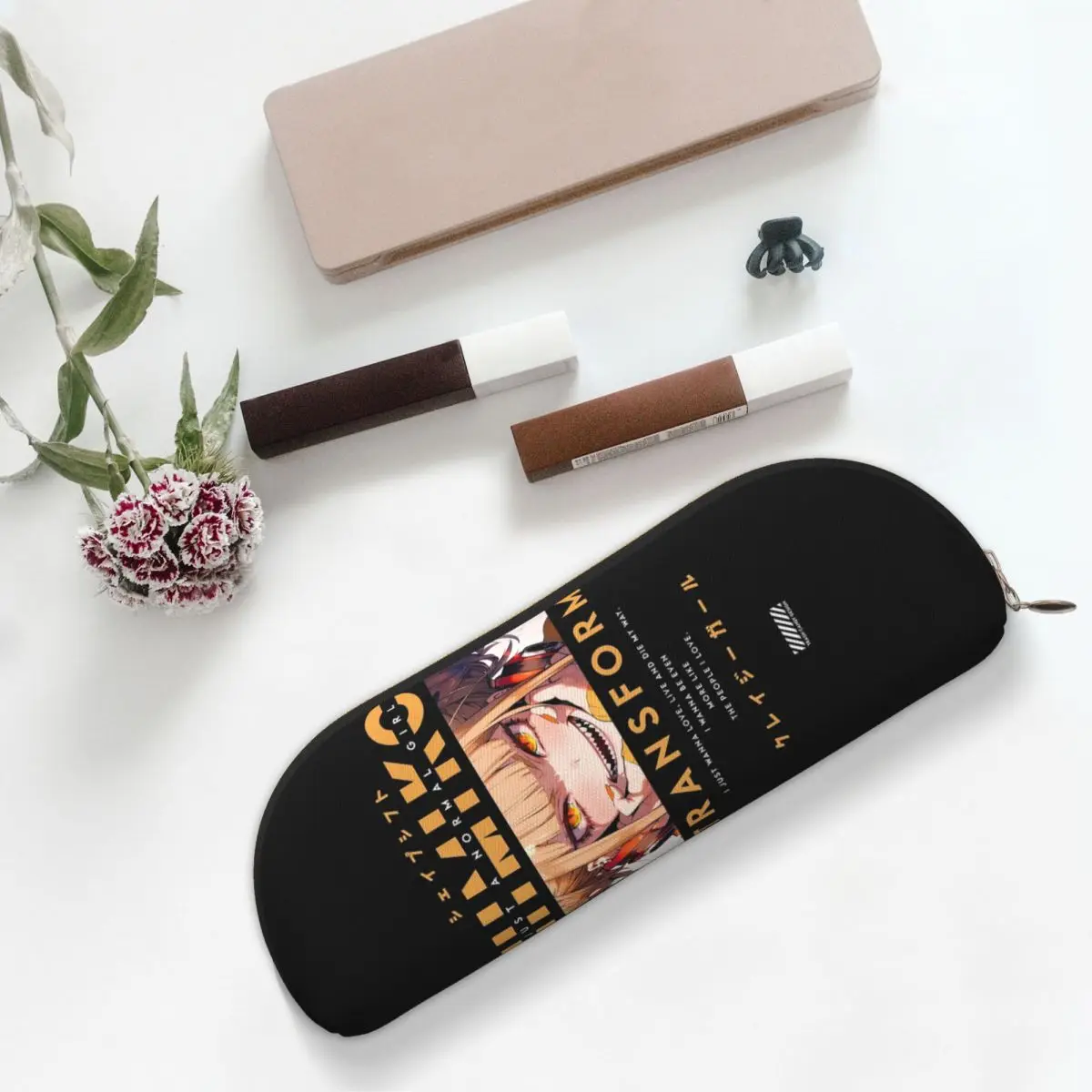 Himiko Toga Boku No My Hero Academia estuche para lápices portalápices almacenamiento suministros de papelería caja de bolígrafos de gran capacidad bolsa de lápices