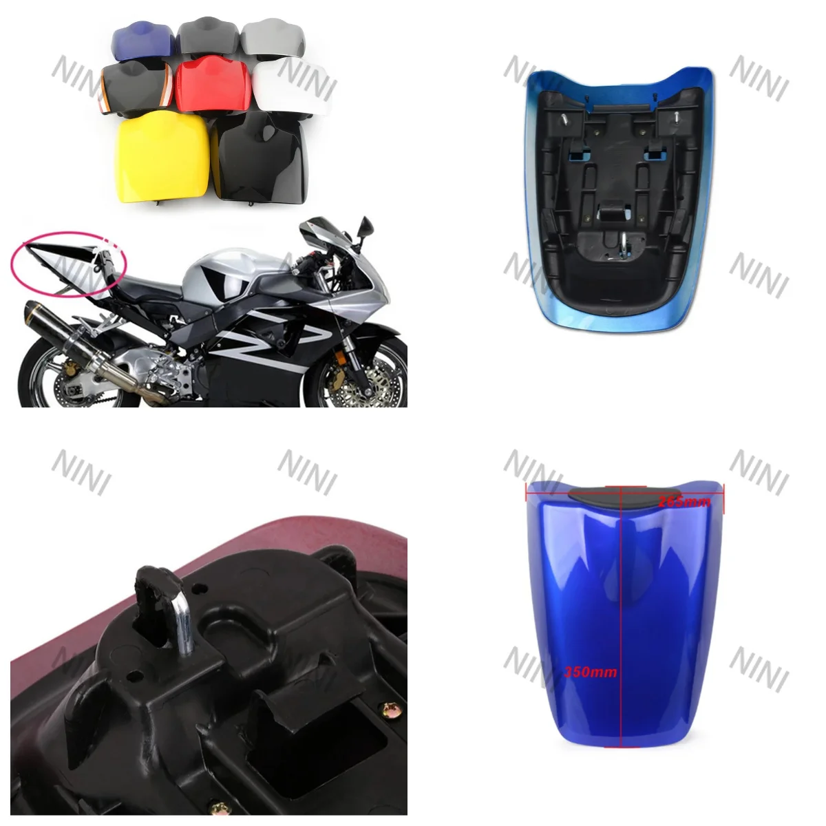 Motorcycle For Honda  CBR900RR CBR954RR 2002 2003 CBR954 954RR CBR 900 RR 02 03 Rear Passenger Cowl Seat Back Cover Fairing Part