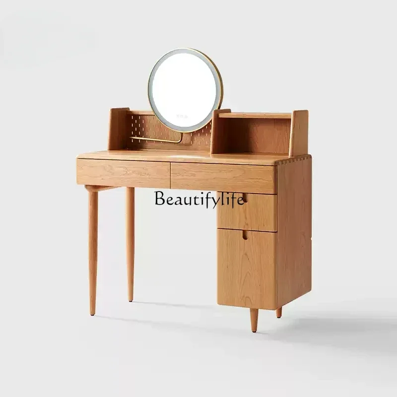 

FG44Dresser, Nordic solid wood cosmetics storage bedside table makeup table