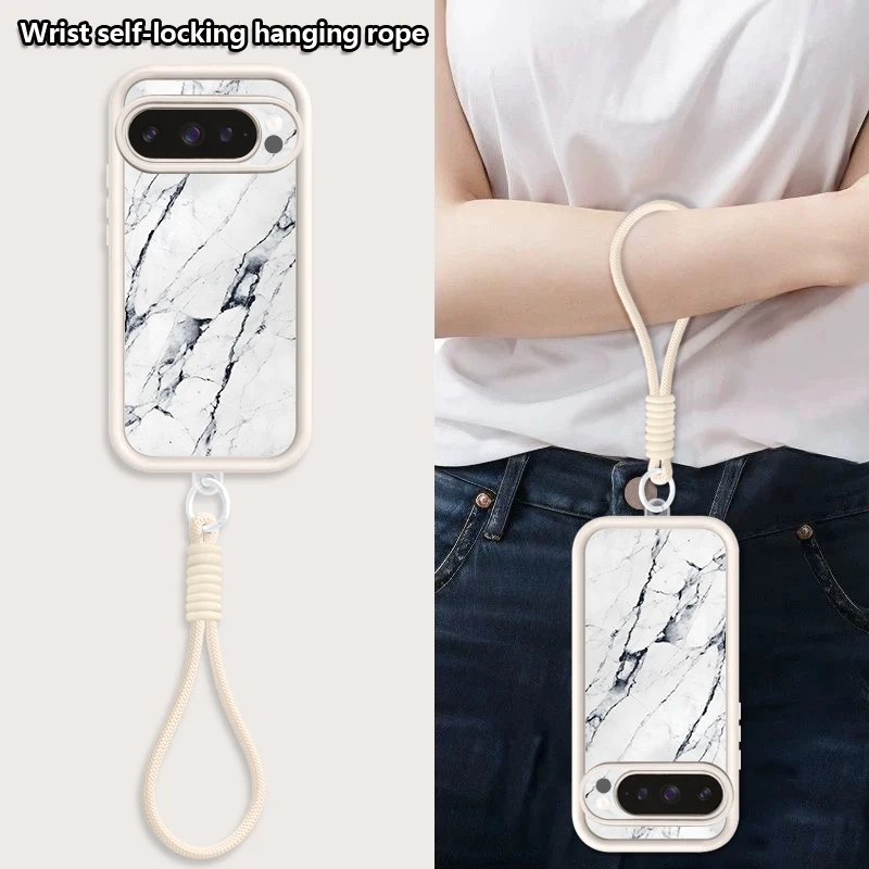 Shockproof Soft Phone Case For Google Pixel 10 9 8 7 Pro Pixel 9 10 Pro XL 7A 8A 9A Gradient Marble Pattern Silicone Back Cover view 5