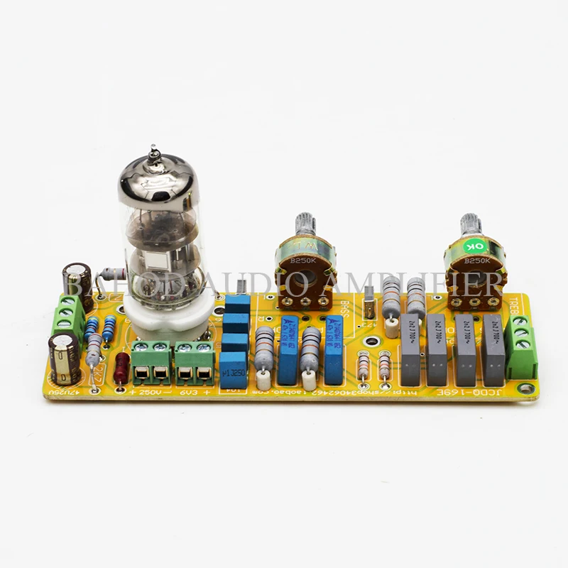 250K potentiometer electronic tube sound plate with active decaying sound board 6N1 6N2 12AX7 12AU7 12AT7 6BQ7