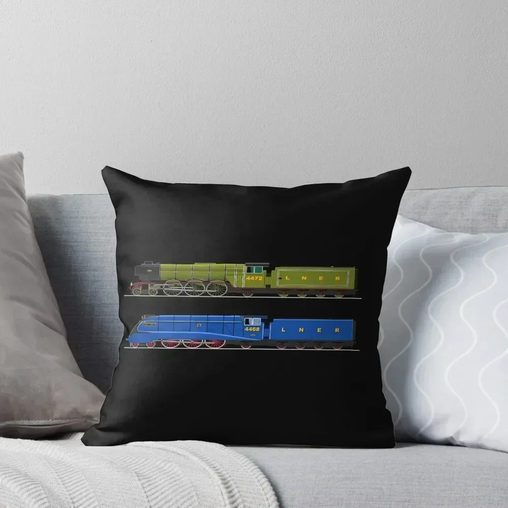 

Flying Scotsman and the Mallard Throw Pillow Decorative Cushion Pillowcases pillow