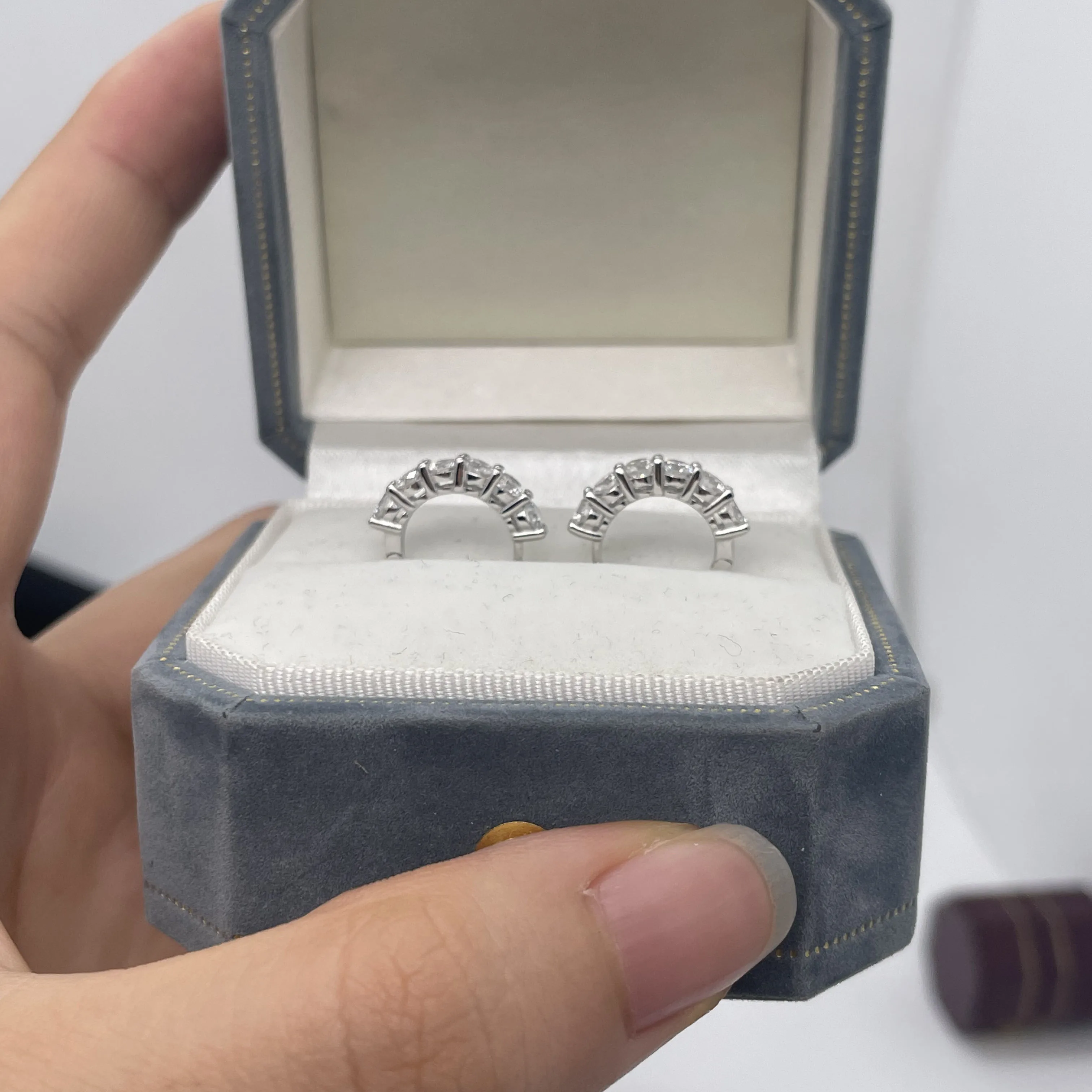 1.2ctw CVD HPHT Lab Grown Diamond Earrings In Platinum 950 Hook Earrings DEF VS-VVS Round Shape Claw Prong Settings