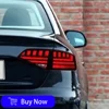 Audi A4 A4L B8 2009-2012 용 LED 자동차 미등 어셈블리 업그레이드 하이라이트 깜박임 신호등 플러그 앤 플레이 액세서리 1