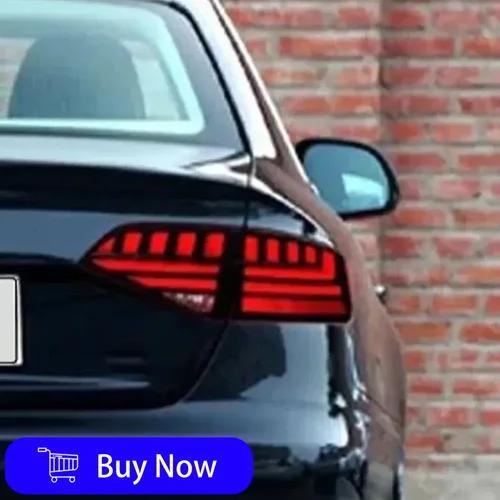 Audi A4 A4L B8 2009-2012 용 LED 자동차 미등 어셈블리 업그레이드 하이라이트 깜박임 신호등 플러그 앤 플레이 액세서리