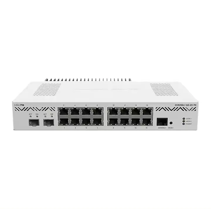 

Mikrotik CCR2004-16G-2S+ Ethernet-маршрутизатор 16 портов Gigabit Ethernet, 2x10G SFP+
