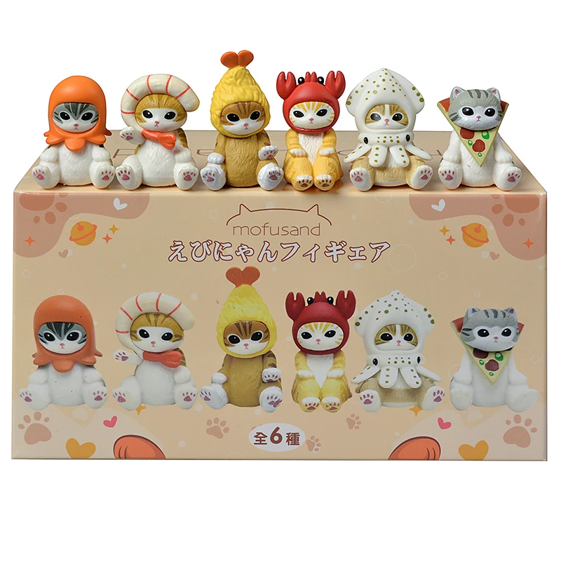 Mofusand Hai Katze Blind Box Obst Tier Niedliche Minifiguren Anime Ornamente Puppen Fans Kinderspielzeug Modell Weihnachten Geburtstagsgeschenke – Detail 13