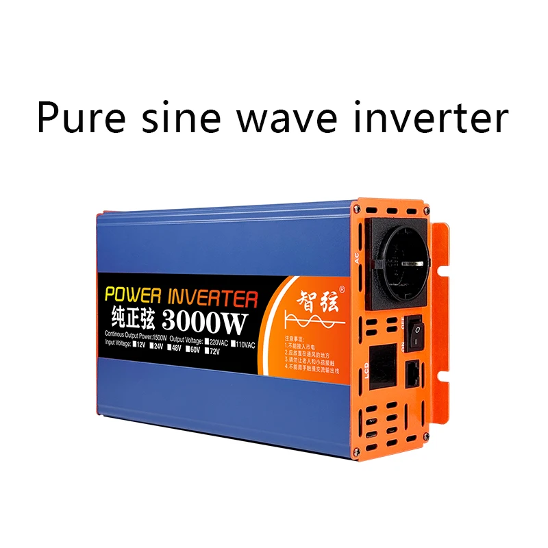 Factory wholesale12v 24v To 220v 3000w  pure sine wave inverter 1500w