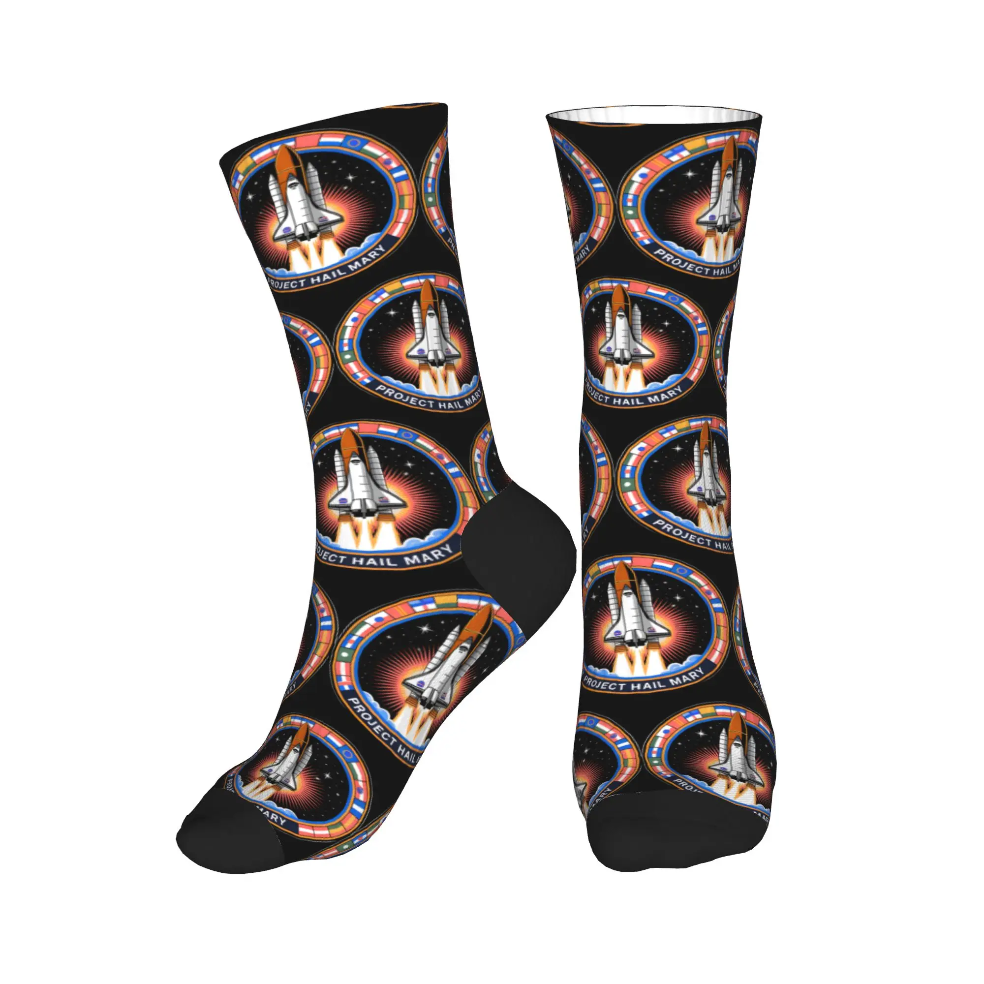 Project Hail Mary Movie Logo Socks  Pattern Stockings Non-Slip Unisex Men Socks Quality Winter Fashion Running Socks