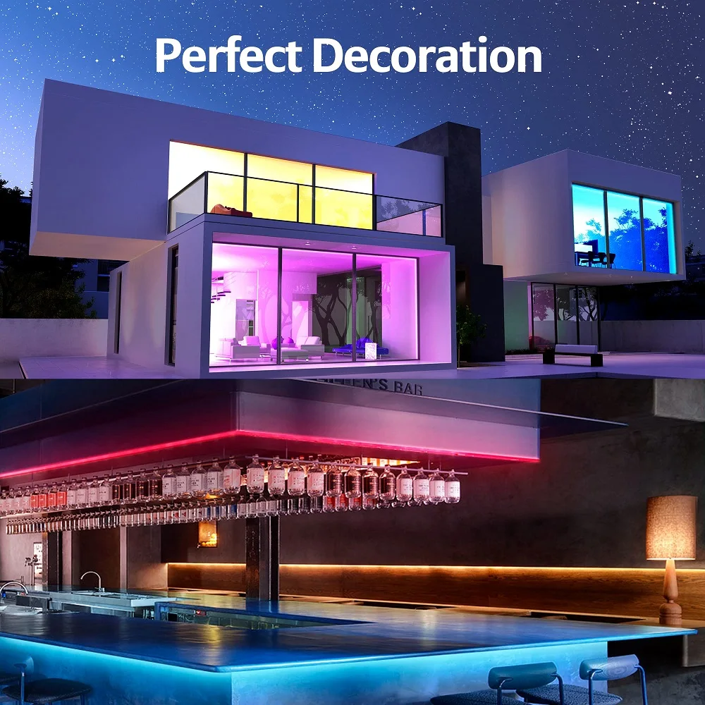 Taśma LED 5050 RGB LED Light Smart APP Control For Christmas Party TV Backlight Home Bedroom Decor Lighting Ribbon Tape