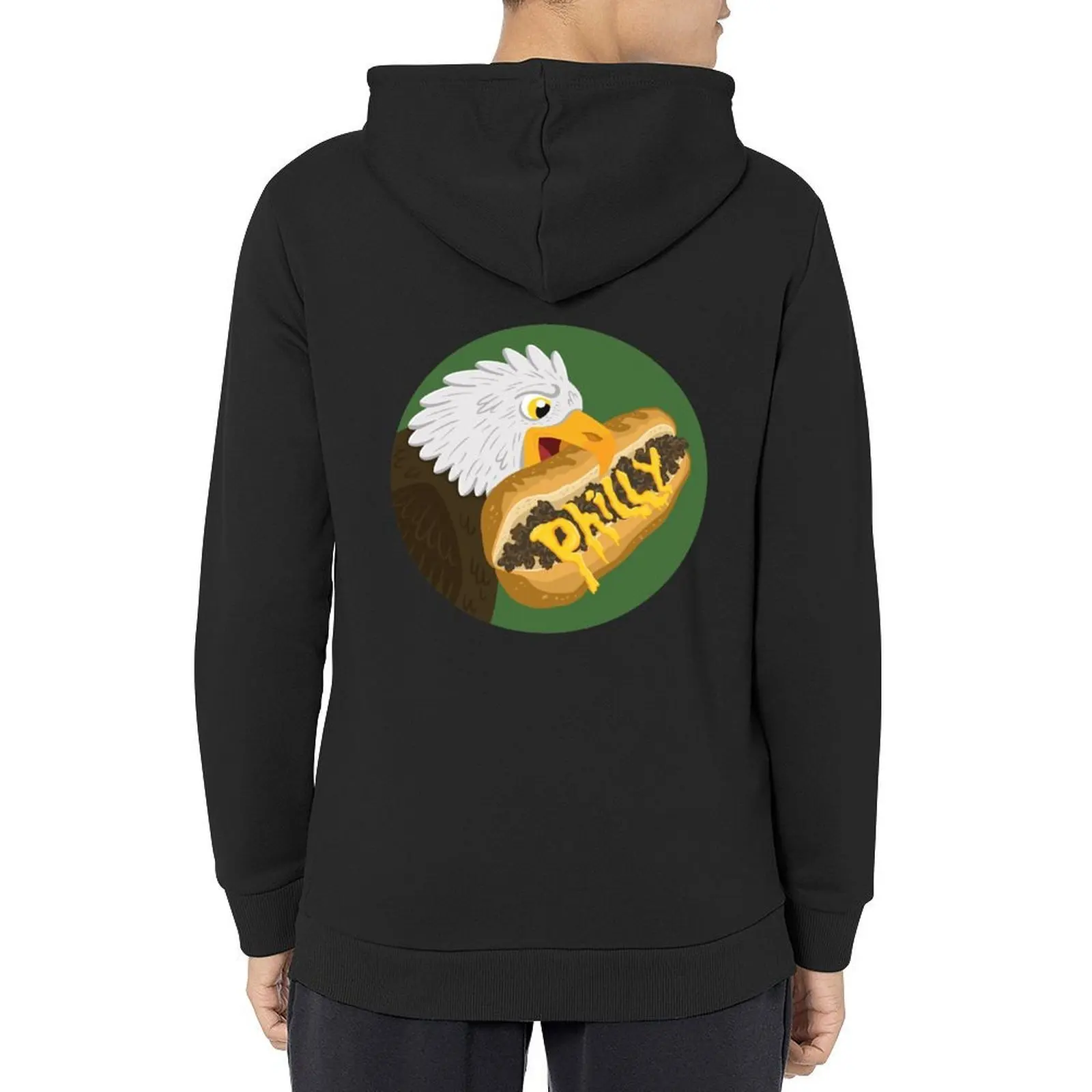 

Philly Cheesesteak Eagle Hoodie anime clothing men's winter sweater blouse autumn clothes mens hoodies