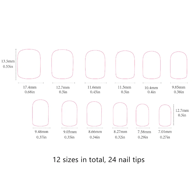24 قطعة الأظافر الفرنسية وهمية انفصال الأظافر كاذبة مربع غطاء كامل اضغط على الأظافر مجموعة النساء يمكن ارتداؤها ملصقات الأظافر نصائح