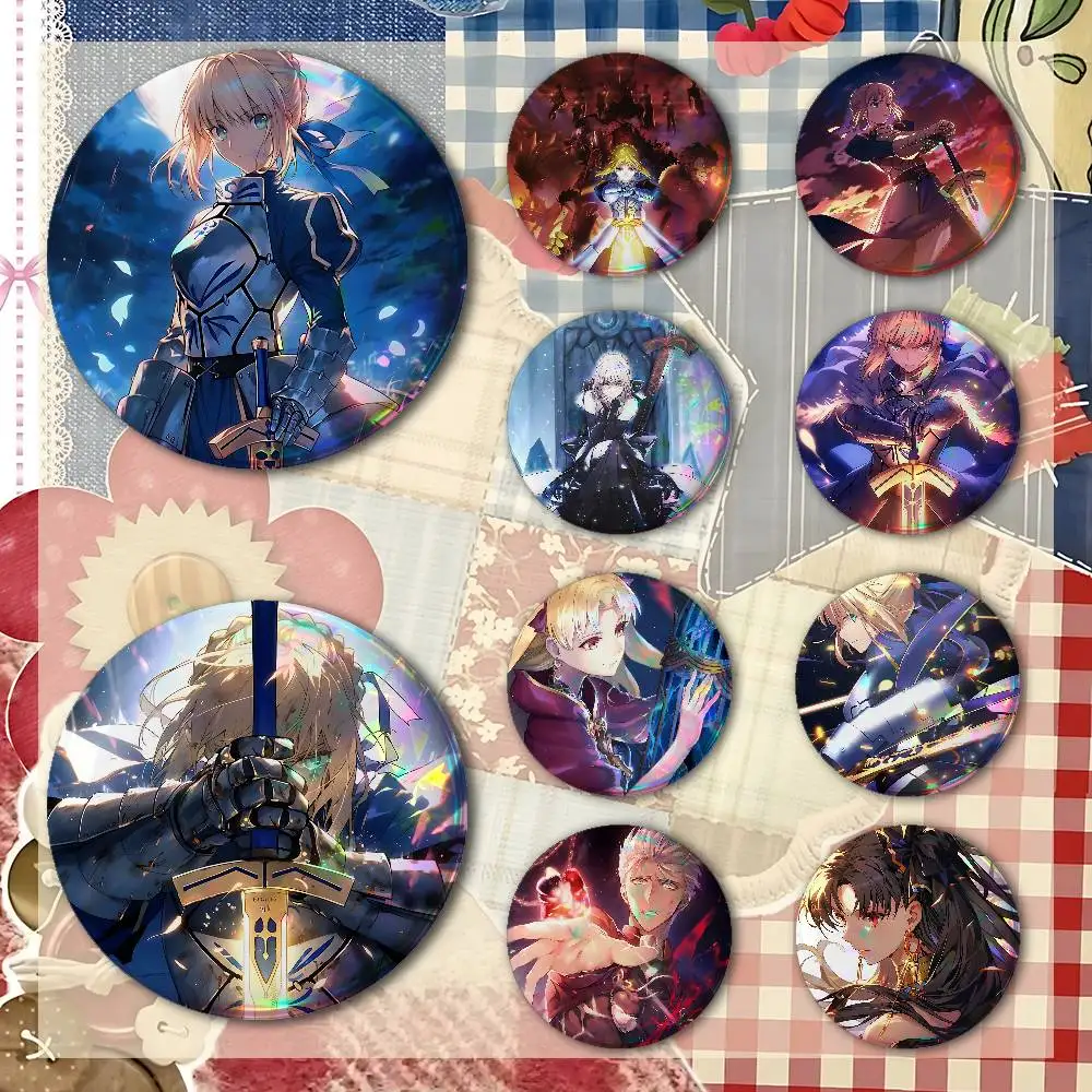 Fate Cool Badges Fashion New Hip Hop Versatile Round Metal Badge Cartoon Pin Gift Wholesale