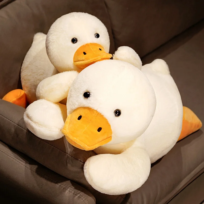 Giant Size Fluffy Duck Plush Toys Sleep Hug Pillow Cute Animal Stuffed Goose Dolls Creative Room Decor Kids Girls Birthday Gifts