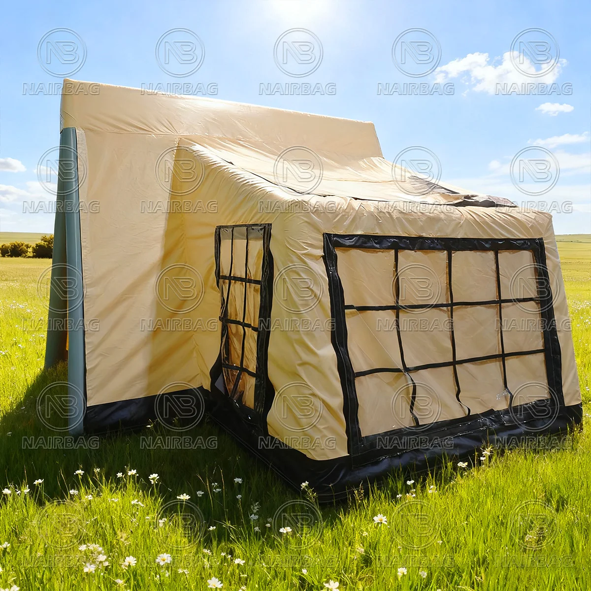 Tenda da campeggio gonfiabile Tende da campeggio gonfiabili portatili impermeabili per esterni in PVC di alta qualità per 4 stagioni con pompa d'aria