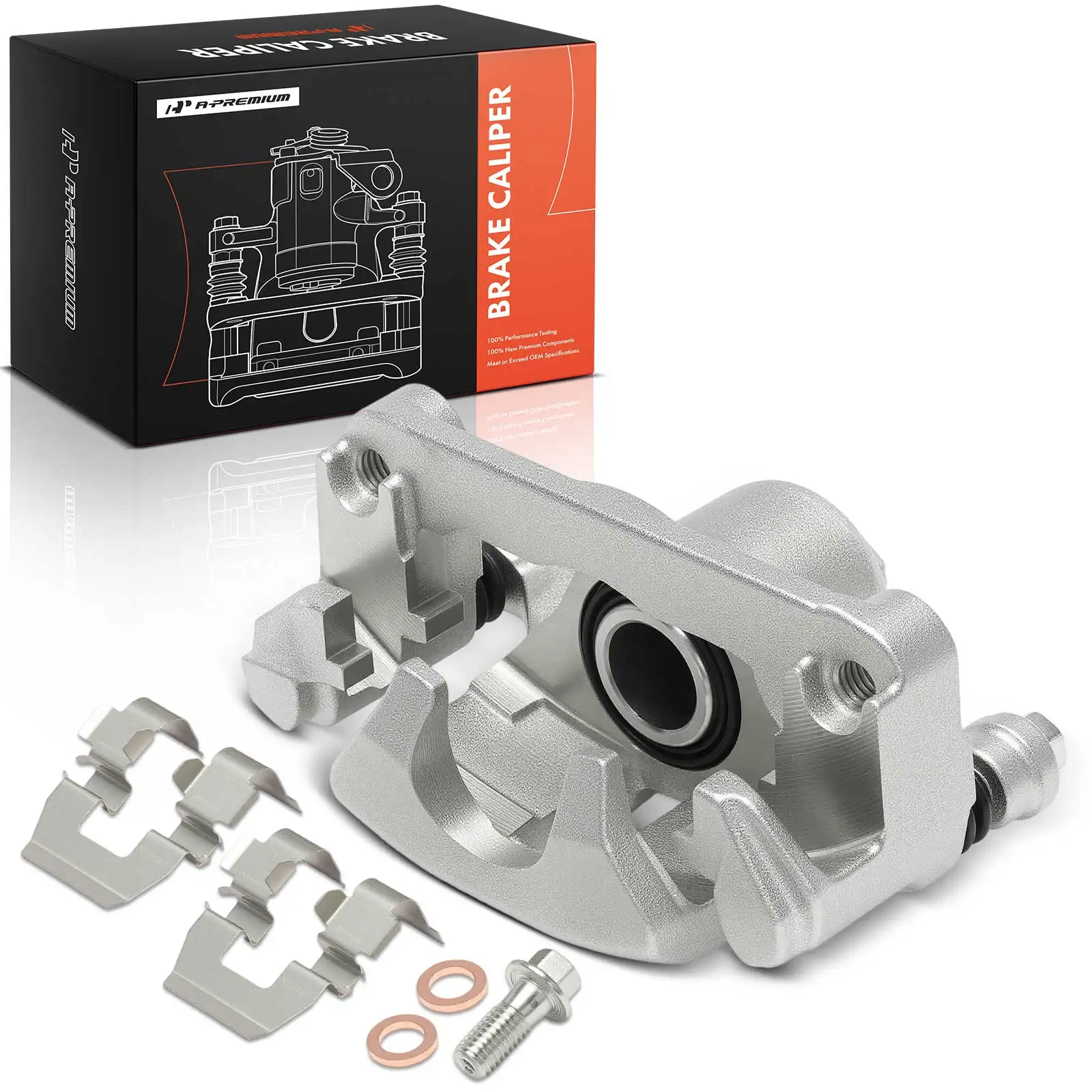 A-Premium Rear Right Brake Caliper with Bracket for Chevrolet Impala 2000-2010 Buick LaCrosse Allure 2008-2009 Regal 1997-2004