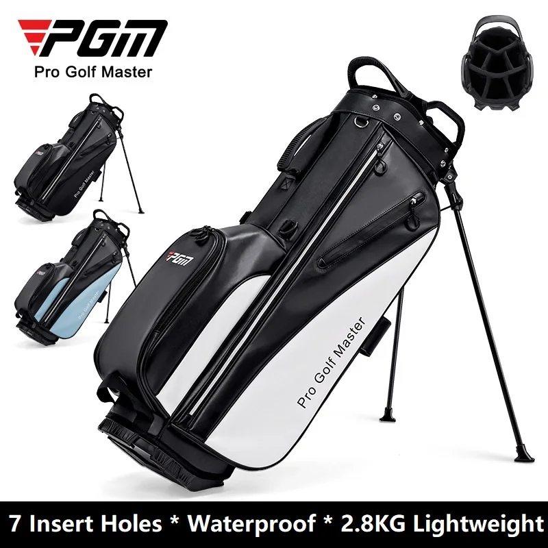 PGM Ultra-light Golf Rack Bag Portable Big Capacity Golf Bag 7 Insert Hole for All Set Golfer Clubs Stable Bracket Pack 3 Colors