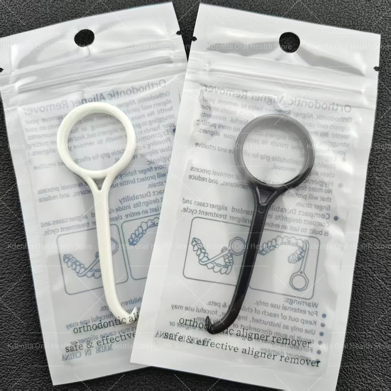 100Pcs Disposable Orthodontic Aligner Remove Hook Dental Invisible Brace Extractor Tooth Socket Removal Tool Independent Pack