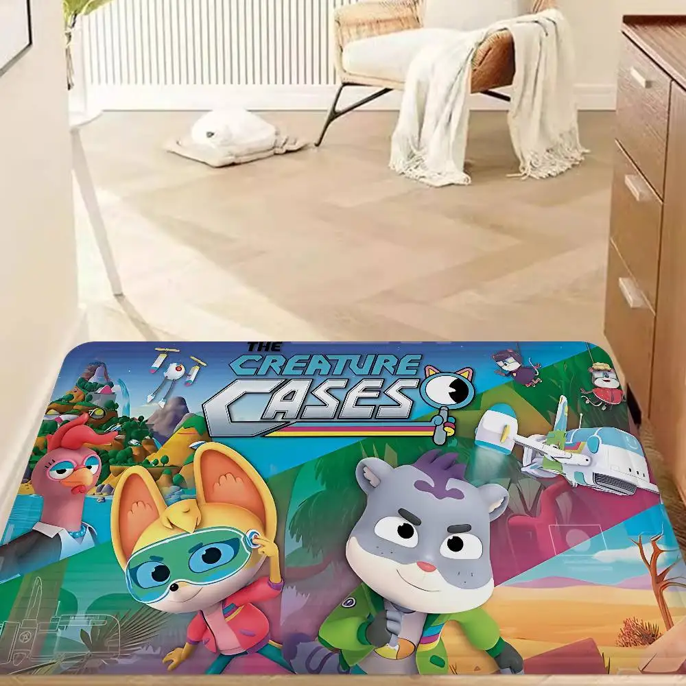 Anime The C-Creature C-Cases Floor Mat INS Style Soft Bedroom Floor House Laundry Room Mat Anti-skid Household Carpets