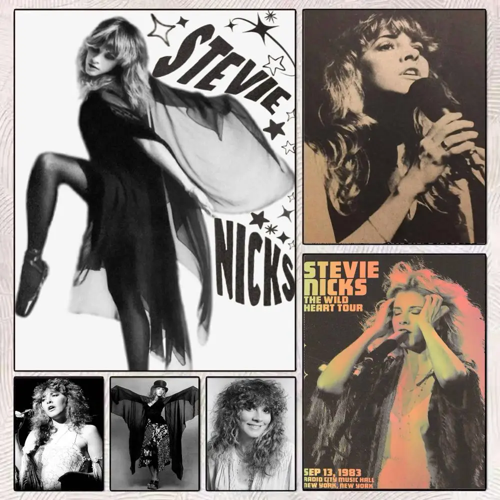 Rock music S-Stevie nicks Poster Modern Minimalist Wall Art Prints Poster Home Decor Interior Bedroom Living Room