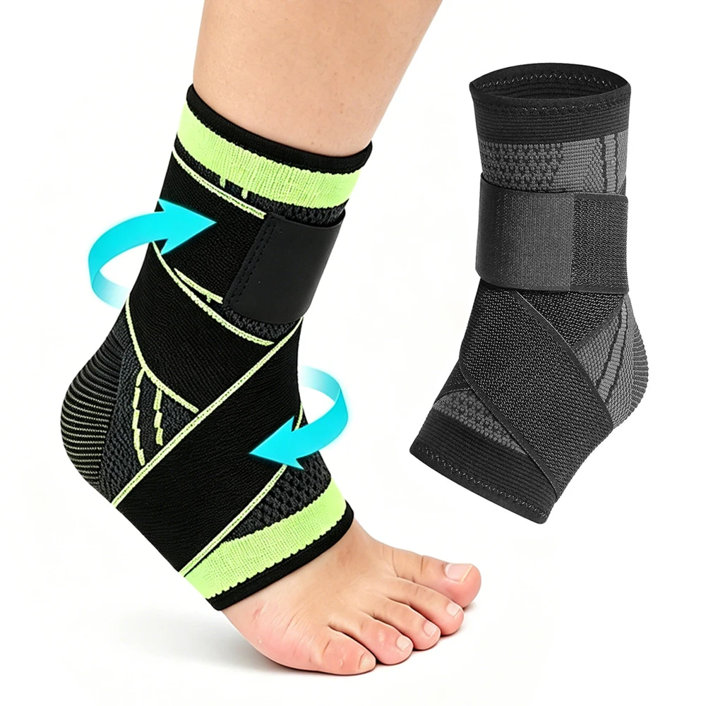 Adjustable Compression Ankle Brace Support For Men Women,Reduce Swelling And Alleviate Pain From Sprained Ankle For Sports Use