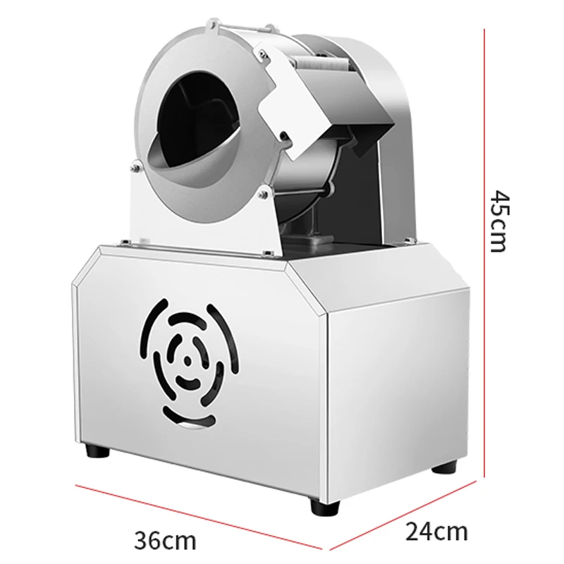 Cortador de verduras eléctrico de 200W, cortador de alambre, rebanador automático comercial, trituradora de patatas y rábanos multifuncional
