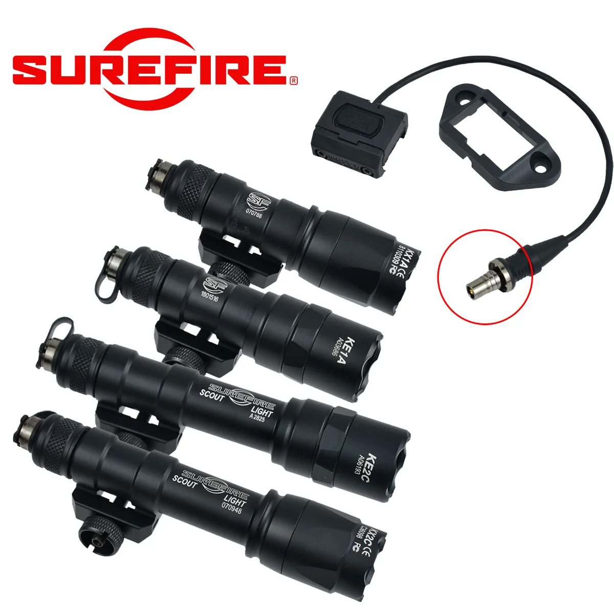 Surefire M600C M300C Airsoft Rifle Gun AR15 Flashlight Scout Light UNITY Modbutton Remote Switch Tactical SF M600 Hunting Light