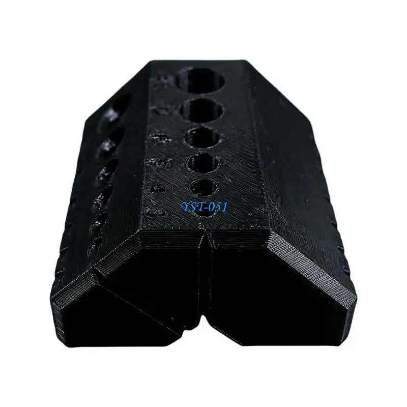 E15A Portable Handheld Drilling Alignment Tool With Build In Metric Bushings For Hinge Installation Accurate Hole Placement