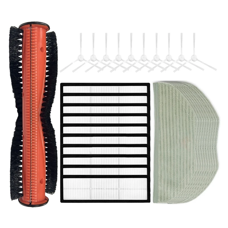 SANQ Compatible For Xiaomi S10T / STFCR01SZ Roller Side Brush Filter Mop Cloths Robot Vacuum Cleaner Accessories