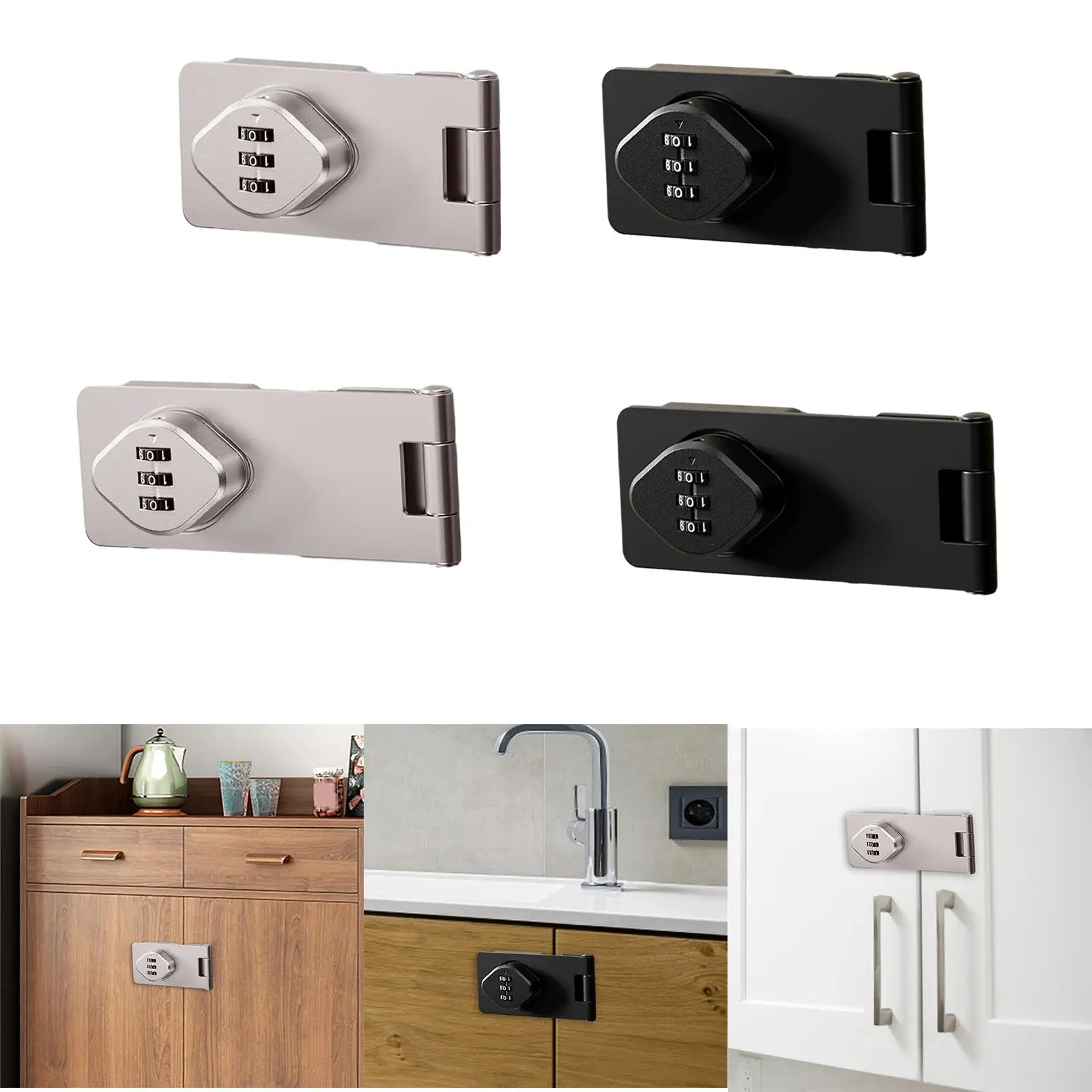 Drawer Lock Household Cabinet Door Lock for Small Doors Pet Doors Outdoor