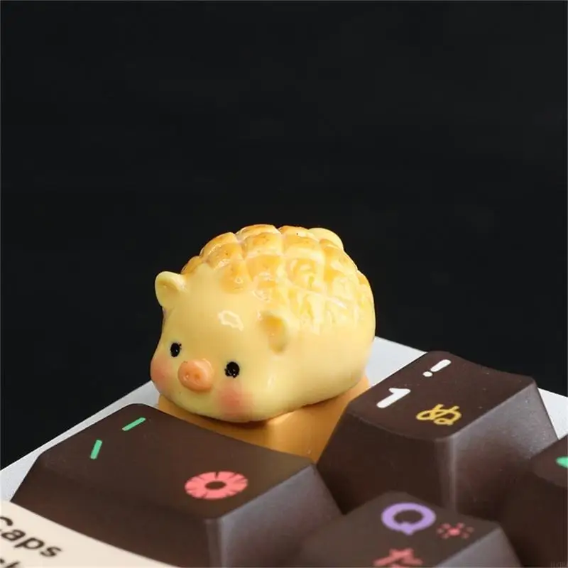 2025 Nuovi Resine fatte a mano KeyCaps 3D Pig Pineapple Buncap per panino per croci Axise Taste meccaniche Custimeds KeyCap