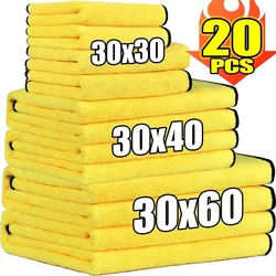 Double Sides Car Microfiber Towels Auto Detailing Drying Cloth Hemming Super Absorbent Washing Cleaning Cloths Rags Clean Tools