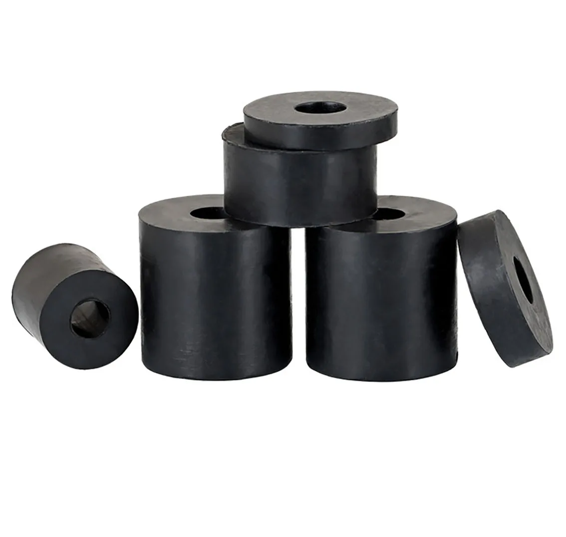 1-20pcs ID 2-56mm Rubber Shock-Absorbing Pad Round Black Thickened Soundproof Machine Foot Washer Damping Gasket Block