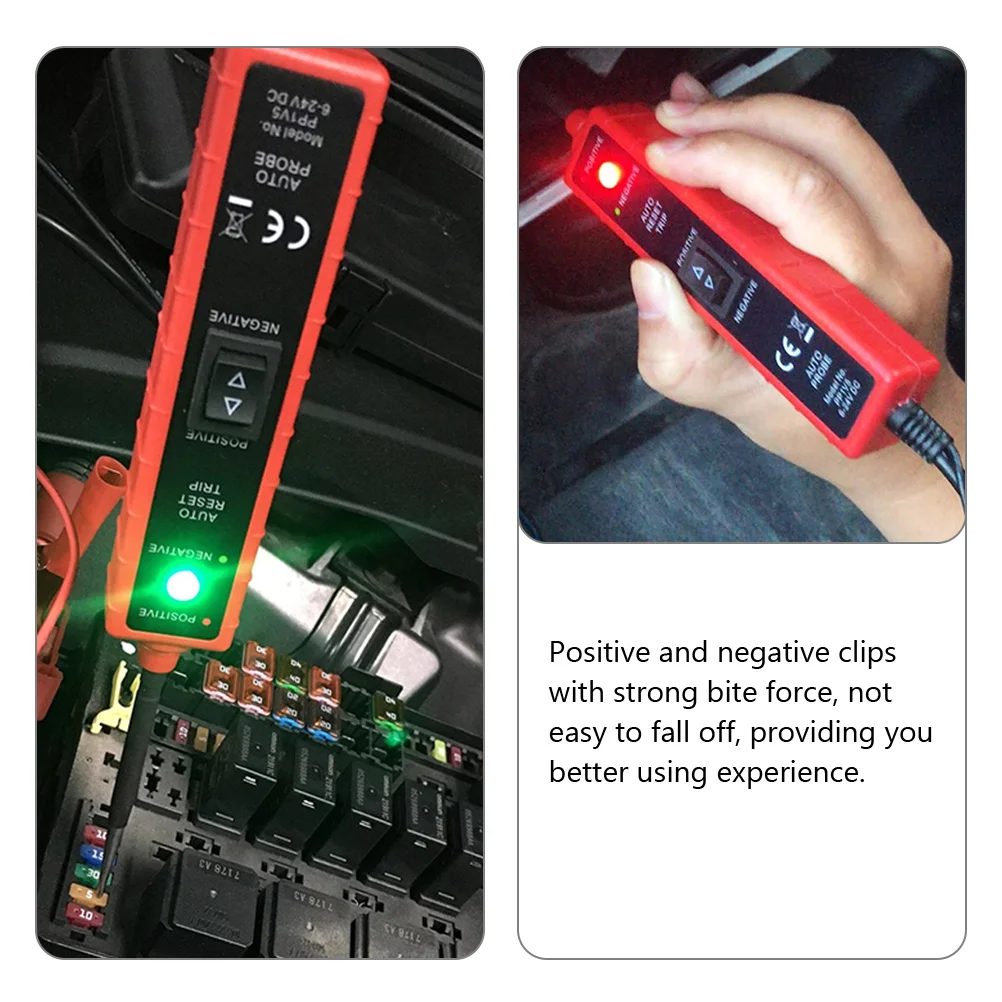 

Car Circuit Tester Electric Tool for Vehicle Maintenance Voltage Pen 6-24V DC Automotive Electrical Problems Diagnostic