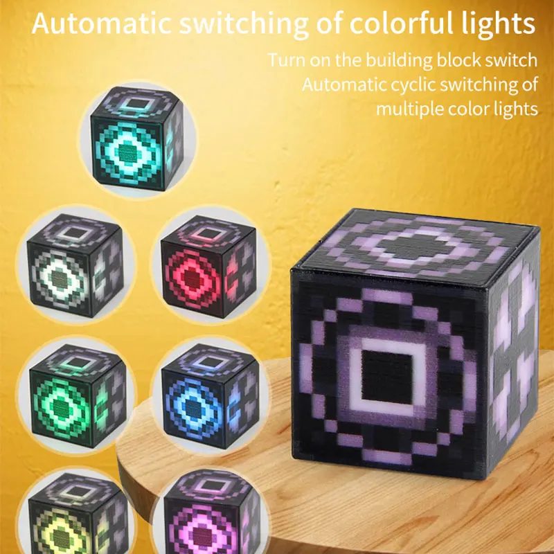 Light Magnetic Building Blocks Mine World Building toys Magnet Cube Set for Boy Girl Kid Age 3+ DIY Model Children STEM Sensory