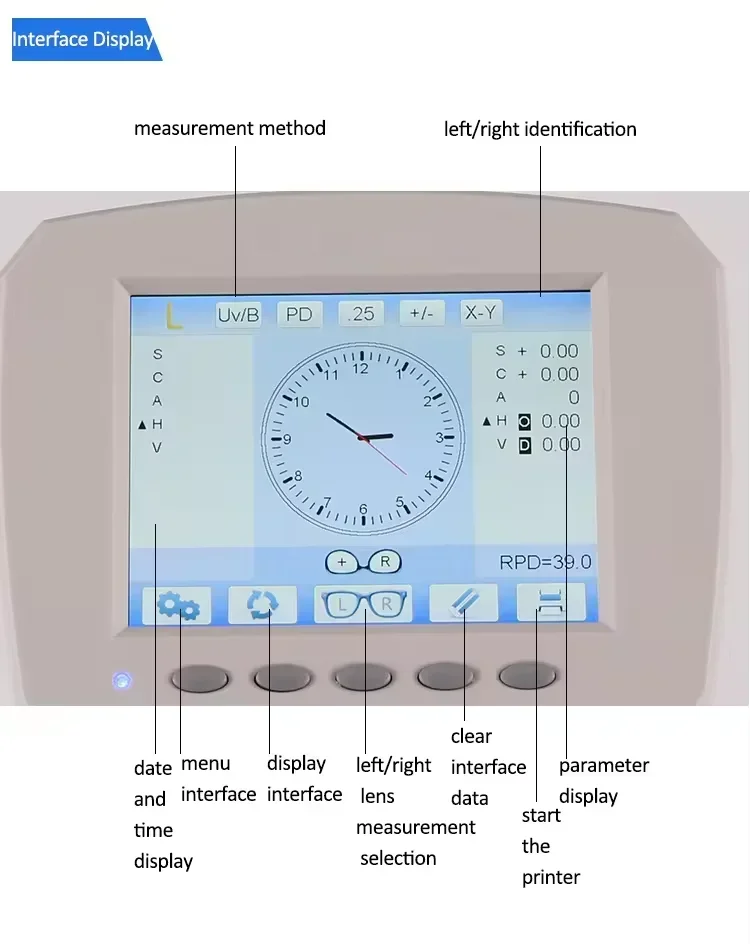 Medical Appliance Optometry Instrument Ce Certified  L-800 China Digital Lens Meter  Auto Lensmeter