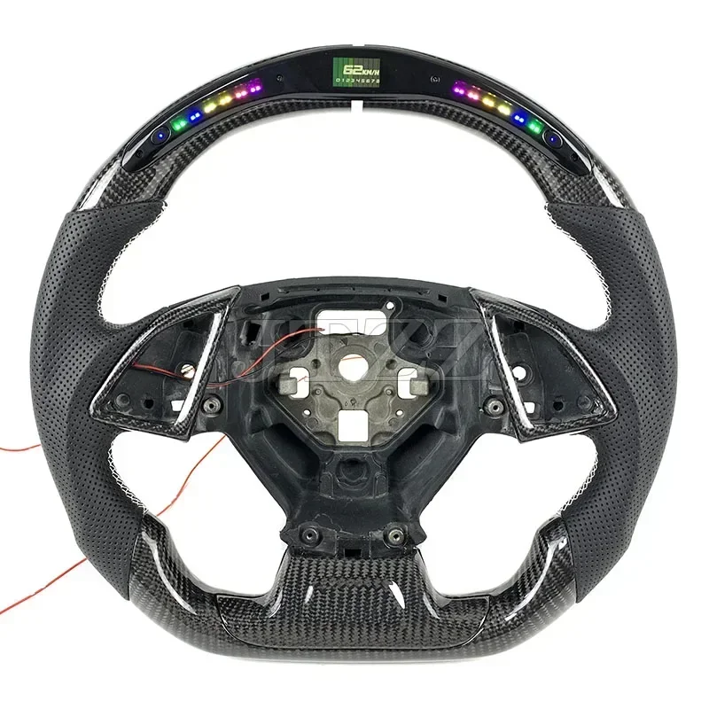 2026 New ModelFor Chevrolet Corvette C7 Camaro 2014 2015 2016 2017 2018 2019 LED Display Carbon Fiber Steering Wheel Automotive