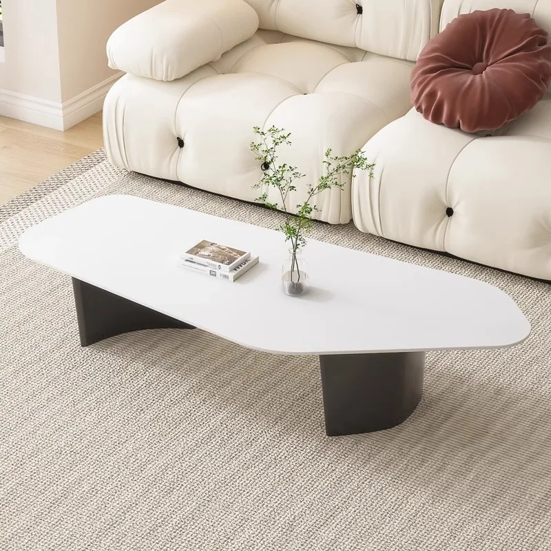 Mesa de centro color crema wind rock board