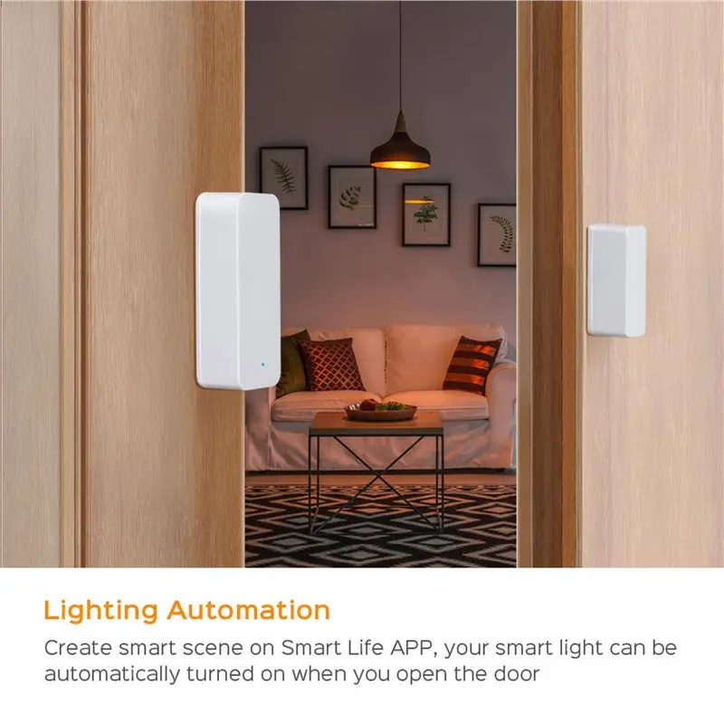 【MUST-HAVE】6X TUYA Zigbee 3.0 Smart Window Door Sensor Zigbee 3.0 Wireless Connection Multifunction