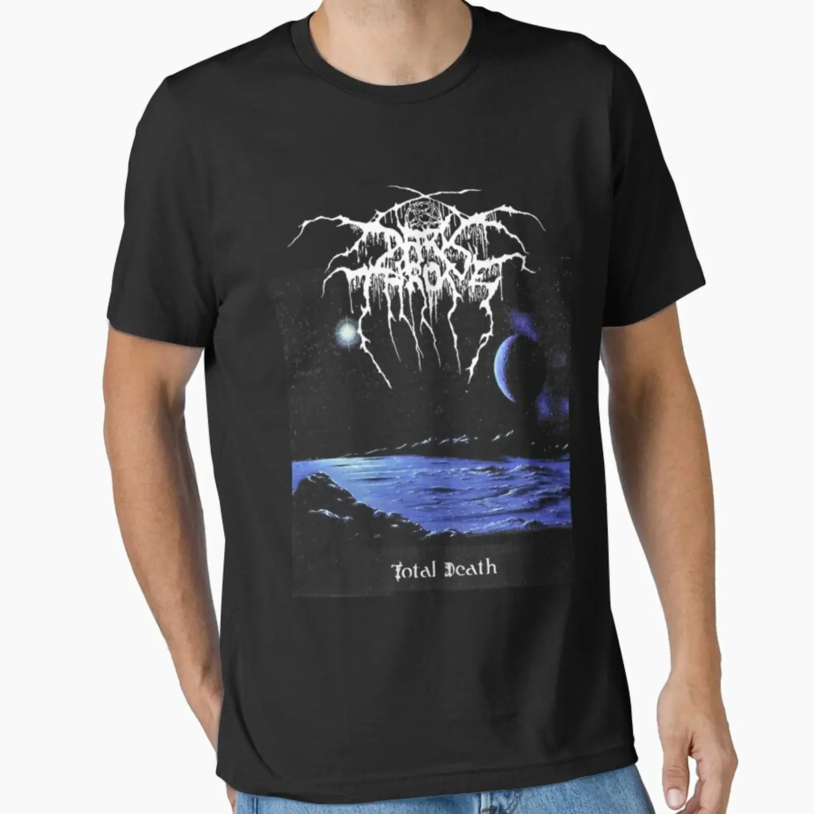 Preview of the artwork Total Sea Moon created and sold by Delaynakale vintage Washed Breathable Soft Slightly Unisex