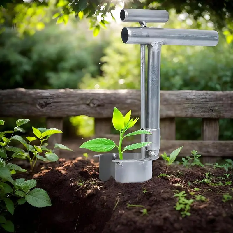 Plant And Fruit Tree Seedling Transplanter Stainless Steel Garden Barrel Transplanter Agricultural Puncher