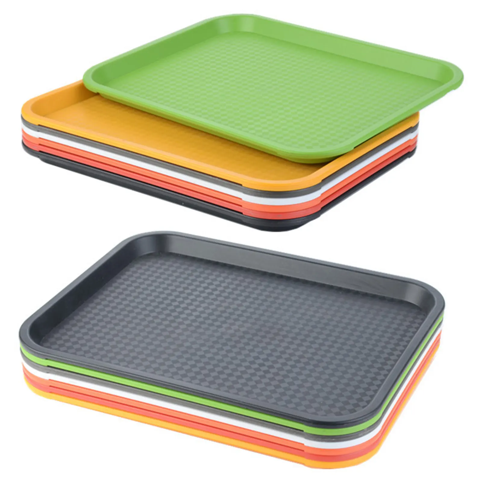 

TQH Decorative Tray Sturdy Office Multipurpose Kitchen Tea Snacks Durable Serving Tray Desk Organizer Serving Tray Platter