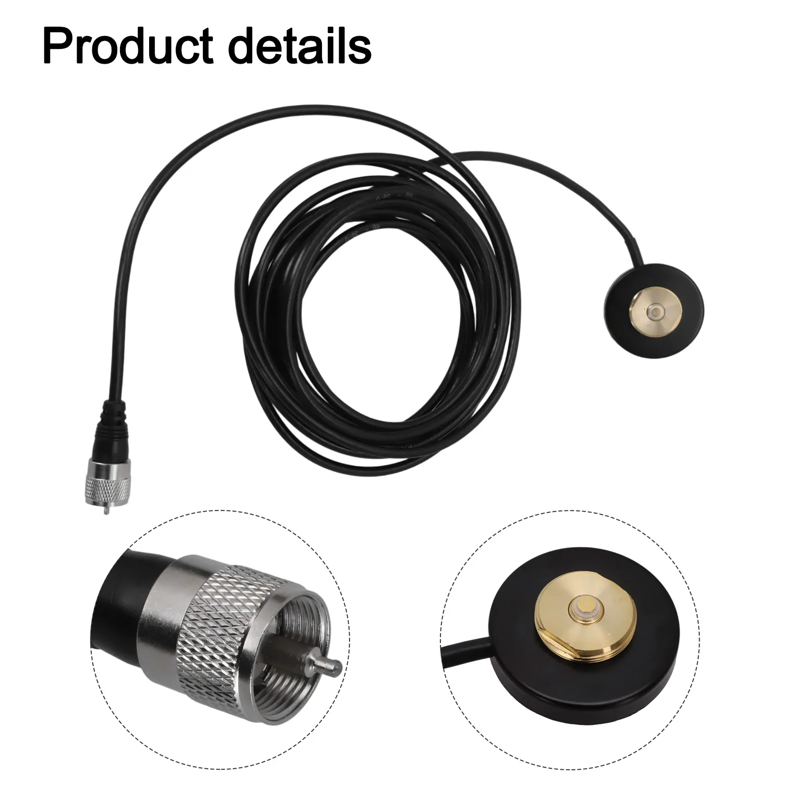 

NMO Magnet Antenna Mount Base PL-259 Magnetic 5M Cable For Mobile Radios For Measurement Tool Accessory In Stock