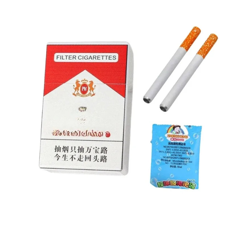 *-*2026 Cigarette-shaped Bubble Maker Stress Relief Wand Toy Desk Party Photo Prop for Children Adult Gift