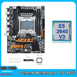 X99 Motherboard Combo LGA 2011-3 Kit Xeon E5 2640 V3 Processor Support DDR4 RAM Memory NVME Four Channel E5 2640V3 Motherboard