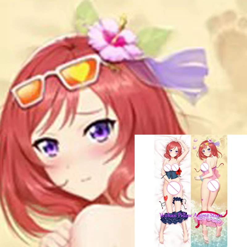 

Dakimakura Anime Pillow Cover Nishikino Maki Double Sided Print Life-size Halloween Decoration