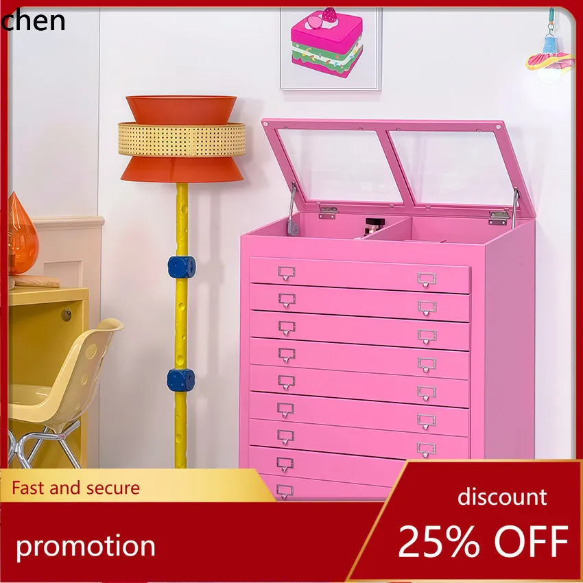 

CZ Living Room Storage Console Cabinet Multi-Drawer Jewelry Display Cabinet Floor-standing Jewelry Cabinet