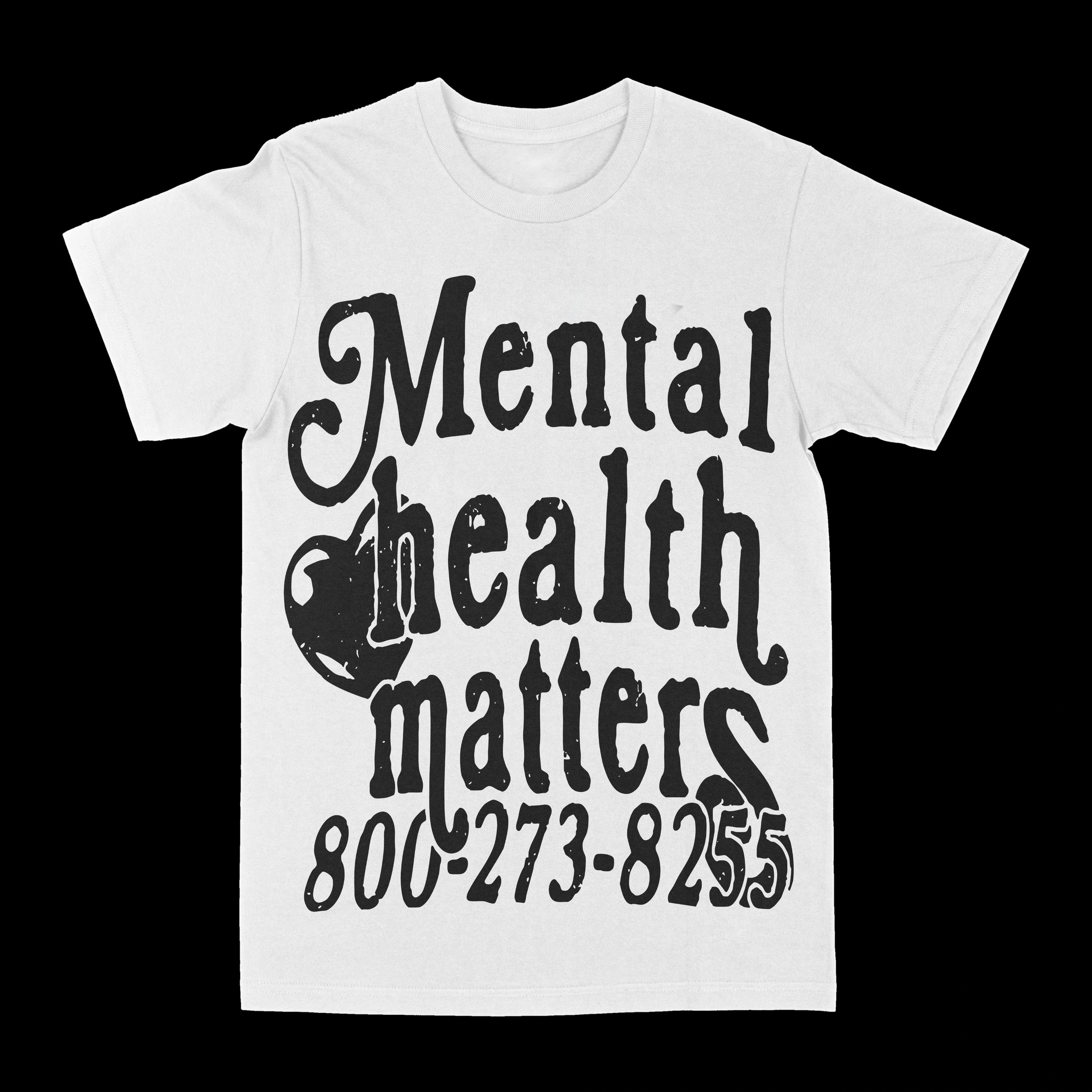 2026 new Mental health focuses on street fashion T-shirt featuring pure patterns for both men and women suitable for street wear