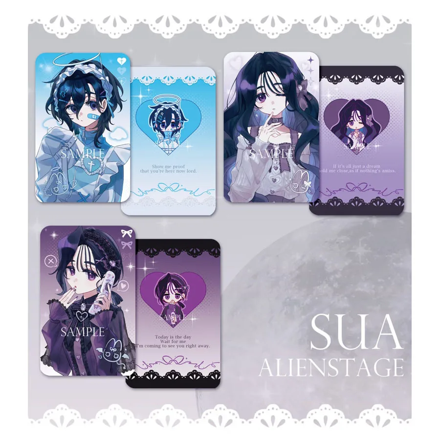3Pcs/Set 2025 Alien Stage TV Anime Card Sua Cosplay Rounded Corners LOMO Card Postcard Christmas Gifts Girls