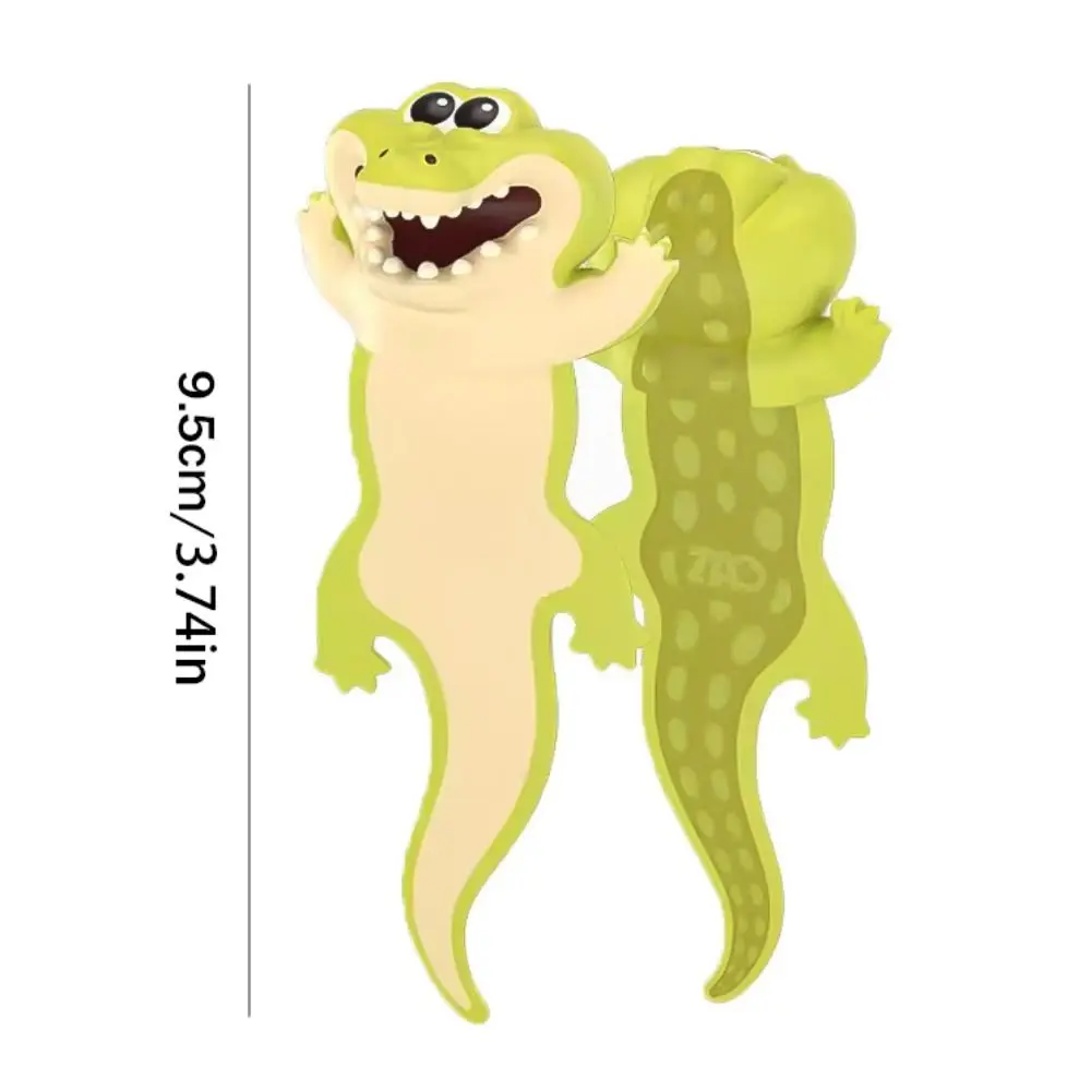 Golden Monkey Squashed Animal Bookmark Tiger Alligator 3D Cartoon Book Marker PVC Pagination Mark Panda Bookmark Students